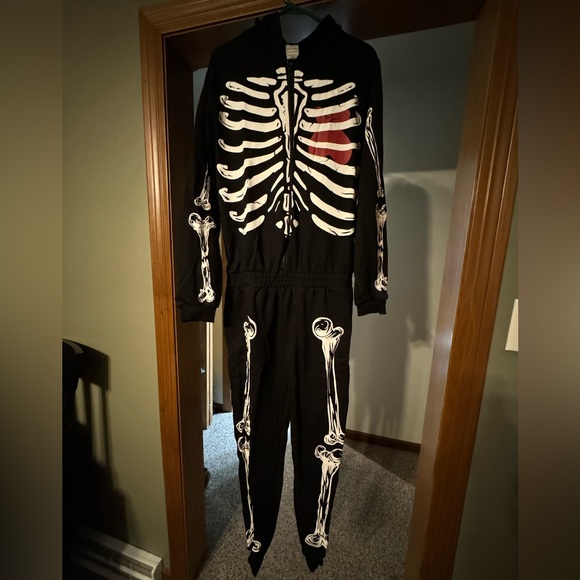 Men's Skeleton Halloween Costume - Size: Medium - Color: Black - Condition: New - Picture 2 of 4